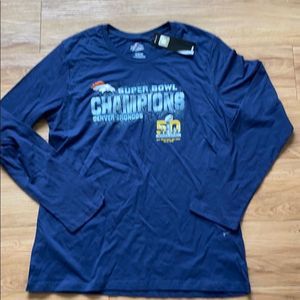 Women’s 2016 Super Bowl NWT long sleeve shirt